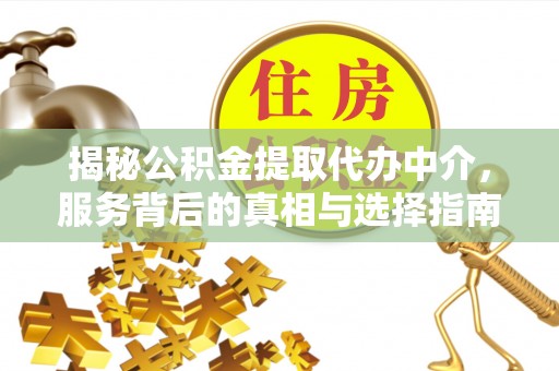 西塞山揭秘公积金提取代办中介，服务背后的真相与选择指南